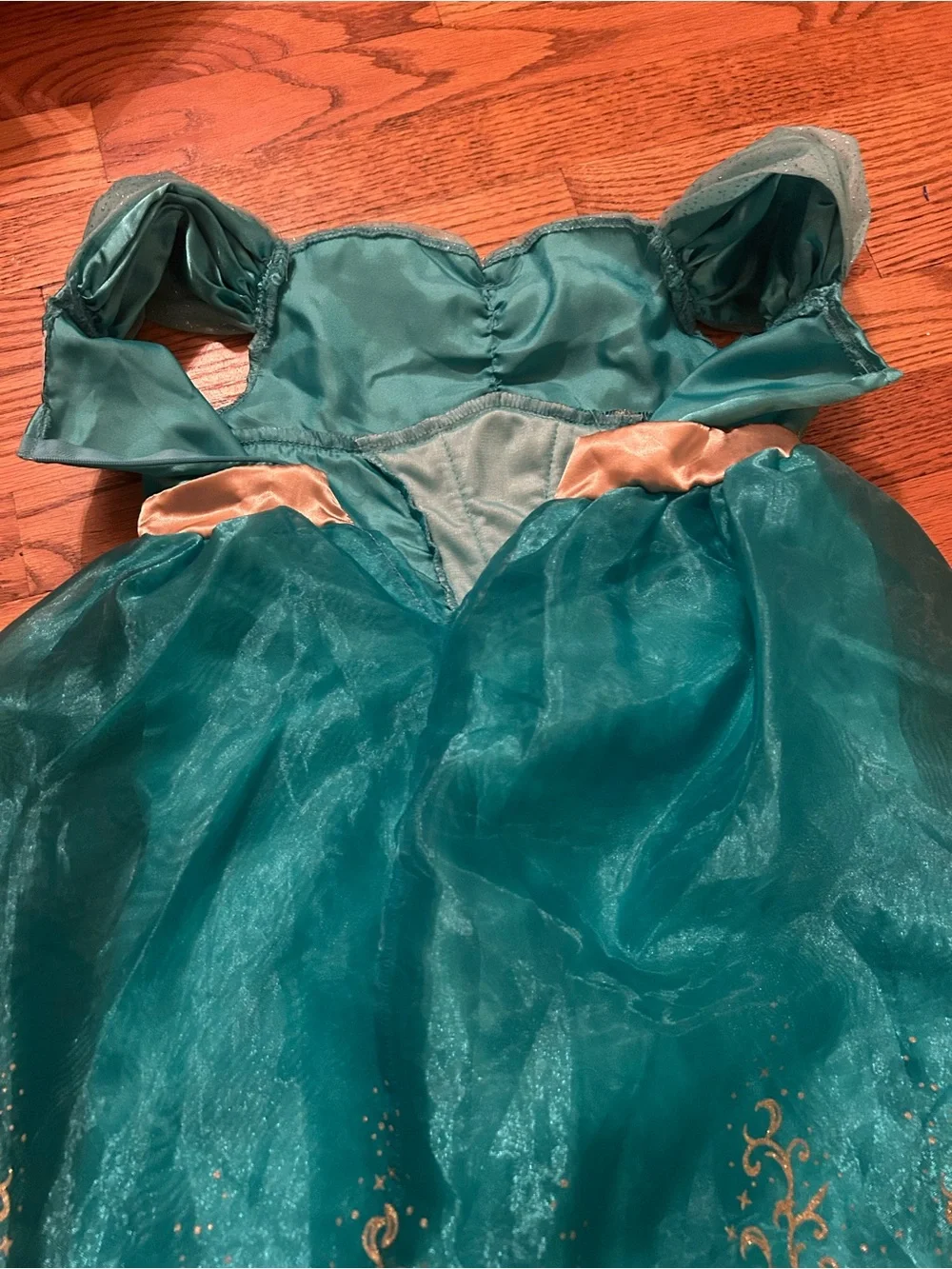 Disney Girl’s Turquoise & Gold Princess Jasmine Halloween Costume